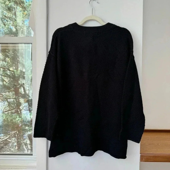 Free People Hailee Sweater Set Matching Two Piece Matching Pullover Pants Black - Picture 12 of 16